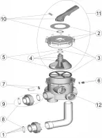 Pièces détachées pour Vanne SIDE CLARITY 2" avec liaisons