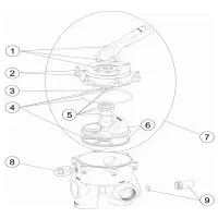 Pièces détachées pour Vanne side noire 1"1/2 CLASSIC PLUS sans liaisons