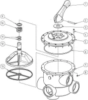 Pièces détachées pour Vanne Side Ocean V6 3'
