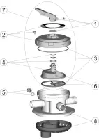 Pièces détachées pour Vanne TOP 1 1/2" cannelé