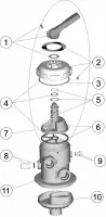 Pièces détachées pour Vanne TOP MPV 1 1/2"