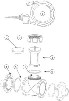 Pièces détachées pour Vase Cellule Electrolyseur SEL Système 7 STERILOR (jusqu'à 2018)
