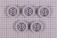 Grilles d'aspiration (x5) pour bouche série 00300 - GRIS