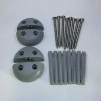 Arrêts de rail pour modules mobiles + fixation