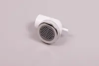 Bonde de fond 1"1/2 coudée avec grille inox