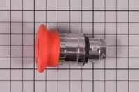 Bouton poussoir rouge d'arrêt d'ugence