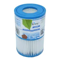 Cartouches de filtration D.106 mm - H.80 mm - Ouverte haut D.50 mm et bas D.50 mm (Bestway type VI) (x2)