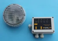 Ampoule LED PAR56 Altralite MegaLed 48W/12V/50Hz, 14 couleurs, 1200 Lumens + coffret de commande