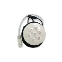 Ampoule 5" RGB 7 leds 12VAC - 2W Spa Power avec câble de 2,4m prise ronde RGB