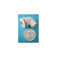 Bonde De Fond Blanche Coude 90 D50 avec grille couvercle pour spa Spa Iberspa/Astral