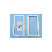 Bride SK GM + enjoliveur + vis Parker 5,5x25mm BLANC - Panneaux - REMPLACE 05282R0001 (ASTRAL)
