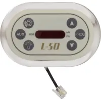 Clavier de commande avec autocollant L50 connexion RJ11 - 6 boutons (Jets, Aux, Light, Up, Prog, Down)