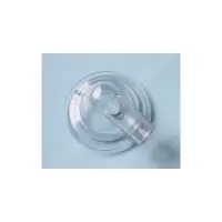 Couvercle transparent avec embout cannelé D 32mm