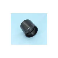 Embout ABS noir Ø75 mm