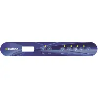 Façade autocollante ML550 (Cool, Warm, Jets 1, Jets 2, Blower, Light, Mode)