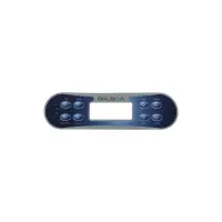 Façade autocollante ML700 (Time, Warm, Mode/Prog, Cool, Light, Blower, Jets 1, Jets 2)