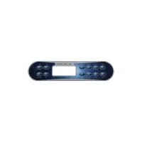 Façade autocollante ML900 (Time, Warm, Mode/Prog, Cool, Jets1, Jets 2, Jets 3, Option, Invert, Fiber, Light, B