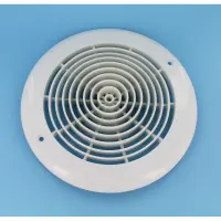 Grille ABS de bonde de fond ronde Ø258 mm + vis (x2)