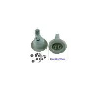 Jet Poly Storm Twin Roto S-Scallop diamètre 90mm Blanche
