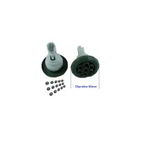 Jet Polys Storm Massage S-Scallop Diamètre 90mm Grise