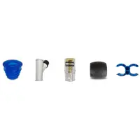 Kit d'accessoires (collier de serrage + vanne de réglage + régulateur de pression + flotteur + adaptateur coni