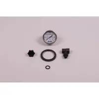 Kit manomètre 1/8" + té + purge d'air + anneau de protection de manomètre