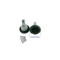 OBSOLETE - Jet Poly Storm Multi Massage S-Scallop Diamètre 90mm Grise - Voir 212-8297