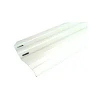 OBSOLETE - Margelle Droite Metallique Blanche (150X705 Mm) à l'unité
