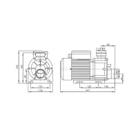 Pompe de massage 1,00CV mono-vitesse 230V/50Hz