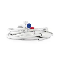 Tuyau d'alimentation blanc 9 m/8 flotteurs/3 raccords tournants/prise murale - (Polaris)