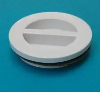 Bouchon + joint plat fibbre, filetage L 8x Ø46 mm (pour buse béton)