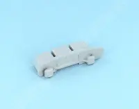 Bouchon PVC à coller droite Gris