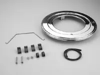 Bride enjoliveur PROJ Inox Ø295 ( + joint+Vis+Fix) Béton