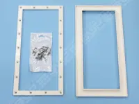 Bride SK GM + enjoliveur + vis Parker 5,5x25mm BLANC - Panneaux