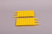 Brosses PVC courte jaune pour robot OV (x2)