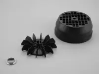 Capot + hélice de ventilateur Ø15mm PPE Sena, Victoria 0,5 CV
