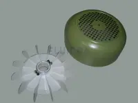 Capot + hélice de ventilateur PPE Fonte 3000 tr/mn, 4-15 CV, Bronze 7,5 à 15 CV