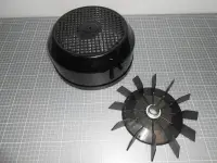 Capot + ventilateur PPE Atlas, Colorado 10 à 12,5 CV avec axe Ø24 mm