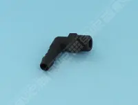 Coude cannelé, WES 8, R 1/4, plastique