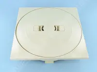 Couvercle rond + cadre carré SK Prestige - SABLE