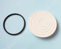 Couvercle rond de boitier de connexion + joint - BLANC