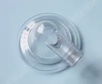 Couvercle transparent avec embout cannelé Ø32mm