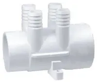 Distributeur d'eau 2" avec 4 branches mâle et femelle