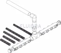 Ensemble collecteur BP.1400-75 + crépines 1"1/2 pour Praga 09210, 00689 1"1/2