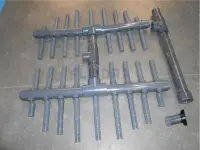 Ensemble collecteur BP.1600-90 + crépines 1"1/2 + support pour Praga 09211, 00690 1"1/2