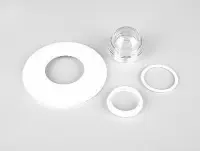 Ensemble lentille plate (Fibre optique pour pisc béton/liner ASTRAL)