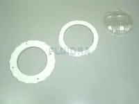Ensemble lentille projecteur rond