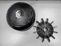 Ensemble ventilateur + couvercle 10,00 à 12,50 CV Ø35 mm PPE Atlas/Colorado