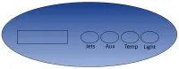 Façade autocollante ML200 (Jets, Aux, Temp, Light)
