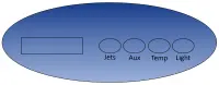 Façade autocollante ML260 (Jets, Aux, Temp, Light)